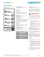 Preview for 3 page of Lorentz pump PS600 BADU Top12 Installation, Operation & Maintenance Manual