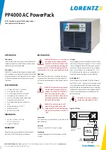 Lorentz PP4000 AC PowerPack Quick Start Manual preview