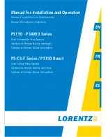 Lorentz PS 1800 CS-F Installation And Operation Manual предпросмотр