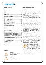 Предварительный просмотр 2 страницы Lorentz PS150 Boost Instructions For Installation Operation Service