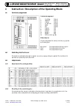 Предварительный просмотр 9 страницы LORENZ MESSTECHNIK GM 40 Operation Manual