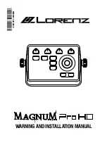 Preview for 1 page of Lorenz MAGNUM Pro HD Warning And Installation Manual