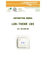 Lorenzoni LOR-THERM 205 Instruction Manual предпросмотр