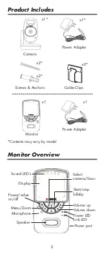 Предварительный просмотр 4 страницы Lorex BB2411 User Manual