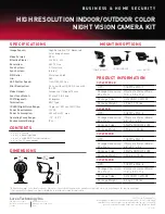 Preview for 2 page of Lorex CVC6950PK4B Specifications