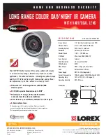 Предварительный просмотр 1 страницы Lorex CVC7995 Specifications