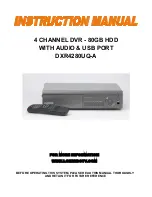 Preview for 1 page of Lorex DXR4280UQ-A Instruction Manual