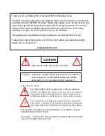 Preview for 2 page of Lorex DXR4280UQ-A Instruction Manual