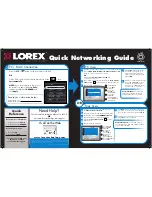 Preview for 2 page of Lorex ECO4 LH1581001 Quick Networking Manual