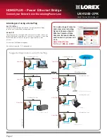 Предварительный просмотр 2 страницы Lorex HomePlug LNH1200-2PK Quick Connection Manual