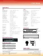 Preview for 2 page of Lorex L104V161 Specifications