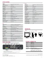 Предварительный просмотр 2 страницы Lorex L15D424321B Specifications