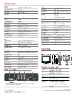 Предварительный просмотр 2 страницы Lorex L15LD424-251 Specifications