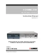 Preview for 1 page of Lorex L164 Series Instruction Manual