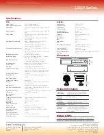 Preview for 2 page of Lorex L224V161C4 Specifications