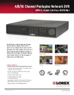 Preview for 1 page of Lorex L516321 Specifications