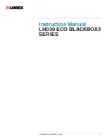 Preview for 3 page of Lorex LH030 ECO BLACKBOX3 SERIES Instruction Manual