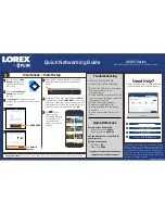 Preview for 2 page of Lorex LH060 Series Quick Networking Manual