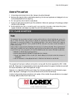 Предварительный просмотр 9 страницы Lorex LH314 Instruction Manual