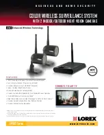 Предварительный просмотр 1 страницы Lorex LW1012 Series Specifications