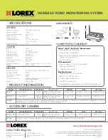 Предварительный просмотр 3 страницы Lorex LW2311 Brochure & Specs