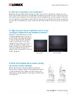 Preview for 3 page of Lorex LW2401 Series Faq