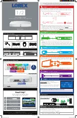 Предварительный просмотр 1 страницы Lorex N841 Series Quick Setup Manual