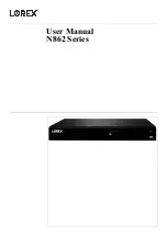 Предварительный просмотр 1 страницы Lorex N862 Series User Manual