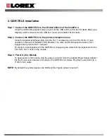 Preview for 3 page of Lorex QDR-TELS User Manual