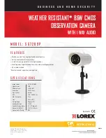 Lorex SG7209P Specifications preview