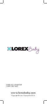 Preview for 52 page of Lorex SWEET PEEP User Manual