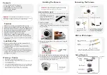 Preview for 2 page of Lorex VANTAGE LDC6050 Quick Start Manual