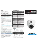 Preview for 1 page of Lorex Vantage LDC7051 SERIES Quick Start Manual