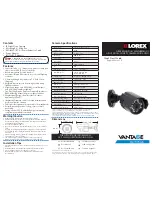 Lorex VANTAGE SG7570AB Quick Start Manual preview