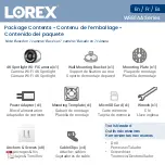 Lorex W881AA Series User Manual предпросмотр