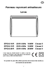 Preview for 1 page of LORUS EPC02-10R Manual