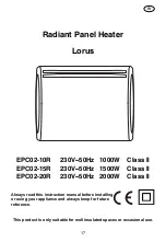 Preview for 17 page of LORUS EPC02-10R Manual