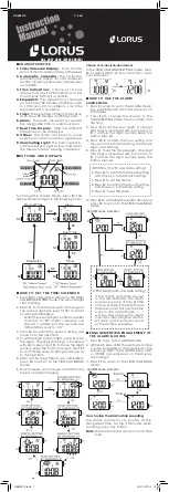 Preview for 1 page of LORUS NREZ027C Instruction Manual