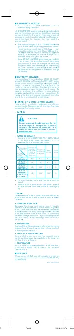 Preview for 3 page of LORUS V33J Instruction Manual