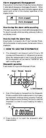 Preview for 4 page of LORUS Y704 Instruction Manual