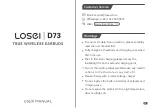 Preview for 1 page of Losei D73 User Manual