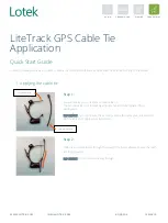 Предварительный просмотр 1 страницы Lotek LiteTrack Quick Start Manual