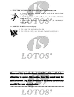 Preview for 8 page of LOTOS MIG140 Manual