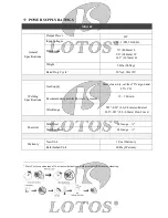 Preview for 10 page of LOTOS MIG140 Manual