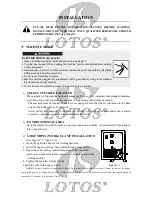 Preview for 13 page of LOTOS MIG140 Manual