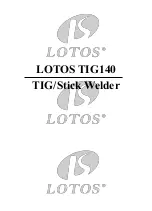 LOTOS TIG140 Manual предпросмотр