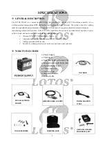 Preview for 9 page of LOTOS TIG140 Manual