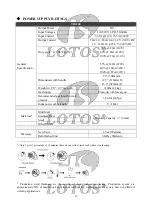 Preview for 10 page of LOTOS TIG140 Manual