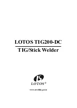 LOTOS TIG200-DC Manual preview
