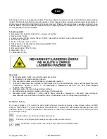 Предварительный просмотр 38 страницы LOTRONIC 15-1168 User Manual